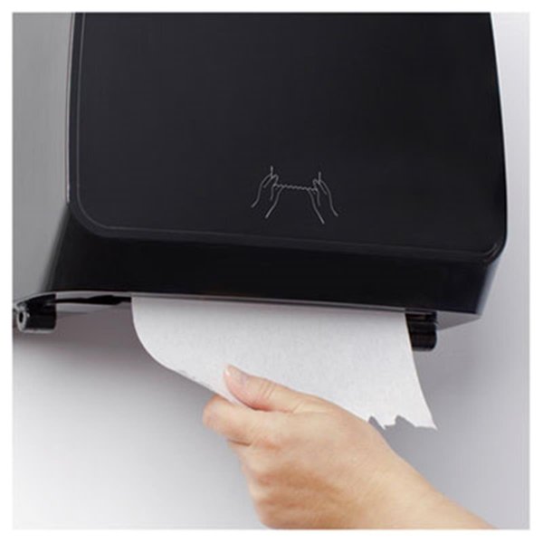 Deluxdesigns Control Slimroll Electronic Towel Dispenser, Black DE1623515